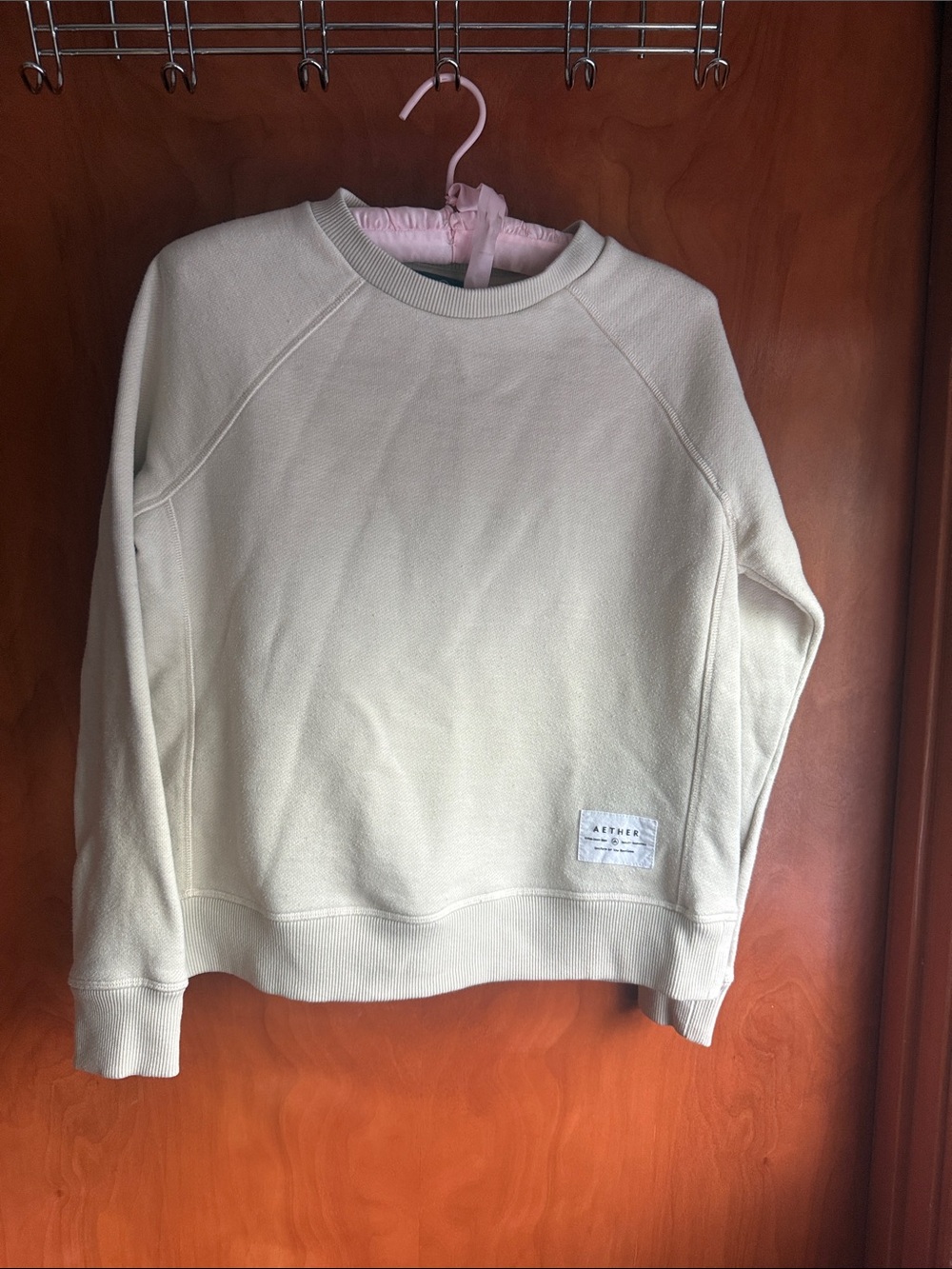 AETHER crewneck slub sweatshirt